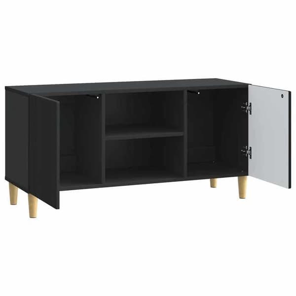 Maison Exclusive - TV-møbel 102 x 34,5 x 50 cm Sort Ingeniørtræ