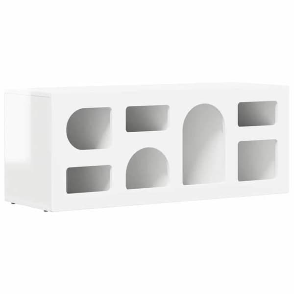 Maison Exclusive - TV-möbel ELST 100 x 35 x 40 cm Blank vit