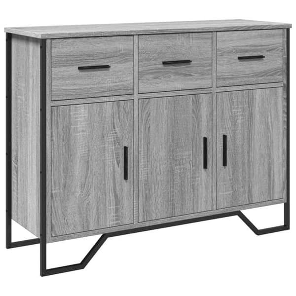 Maison Exclusive - Buffé Sonoma grå 97x32,5x74,5 cm ingenjörsträ
