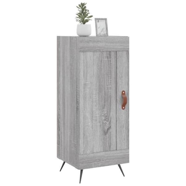 Maison Exclusive - Buffet Sonoma grå 34,5x34x90 cm Ingenjörsträ