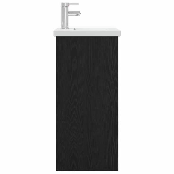 Maison Exclusive - Badeværelsesmøbel med vask, Sort eg 42 x 40 x 84,5 cm