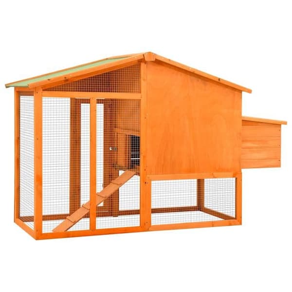 Maison Exclusive - Hönshus med rede i massivt granträ
