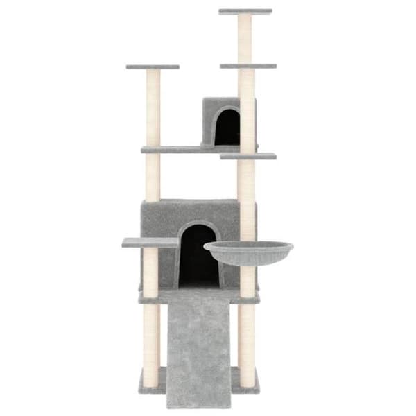 Maison Exclusive - Kattekradsetræ med sisal kløer Lys grå 154 cm ljusgrått