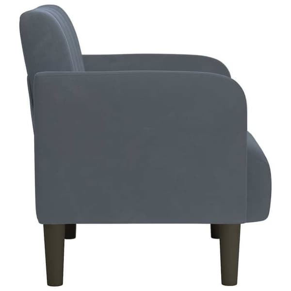 Maison Exclusive - Stol med armlæn i mørkegrå 54 cm velour