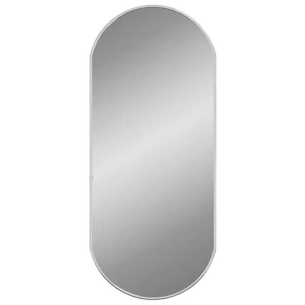 Maison Exclusive - Spegel väggmonterad Silver 70x30 cm Oval