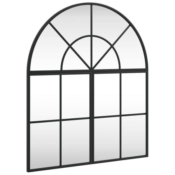 Maison Exclusive - Sort vægspejl 60x70 cm jernbue Svart