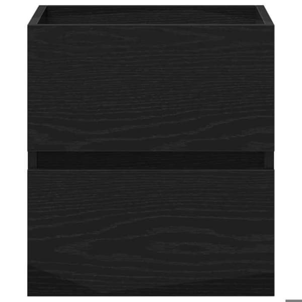 Maison Exclusive - Badeværelses underskabs møbel i sort eg 41 x 38,5 x 45 cm ingeniørtræ