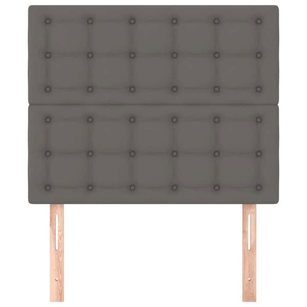 Maison Exclusive - Hovedgærde Grå 90x5x118/128 cm Simil læder Grå
