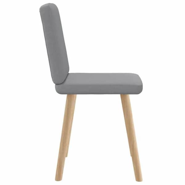 Maison Exclusive - Matstolar set om 2 ljusgrå tyg