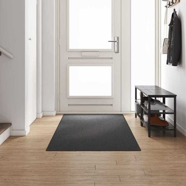Gulvtæppe - EKSKLUSIV HUS - 100 x 300 cm - Mørkegrå - Polypropylen - Skridsikker Mörkgrå