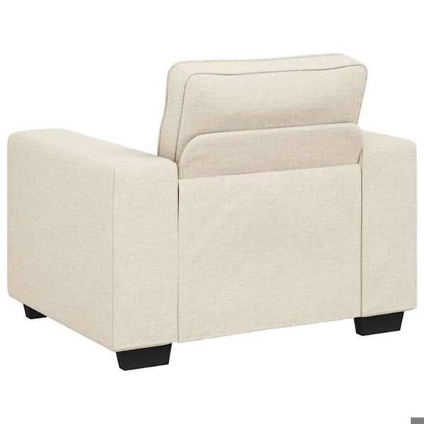 Soffa - EXKLUSIVT HUS - 3 platser - Beige - Linne - Metallram beige