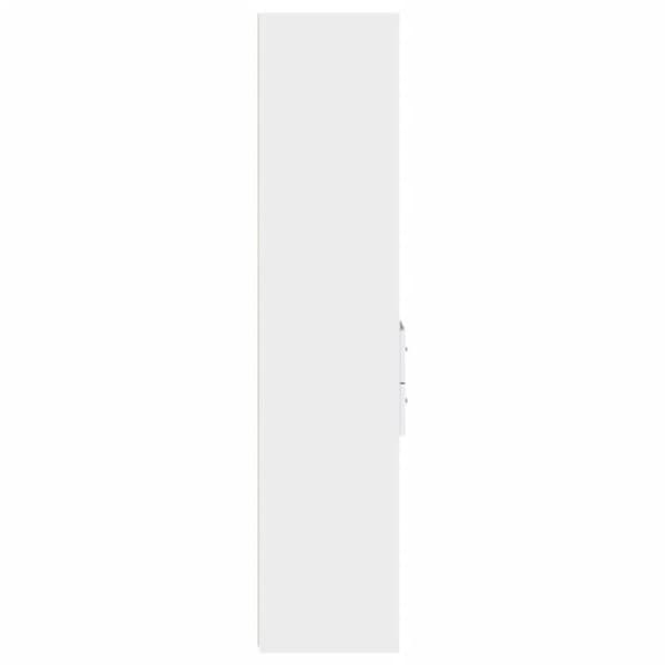 Maison Exclusive - Vit hög buffé 45x42,5x185 cm ingenjörsträ