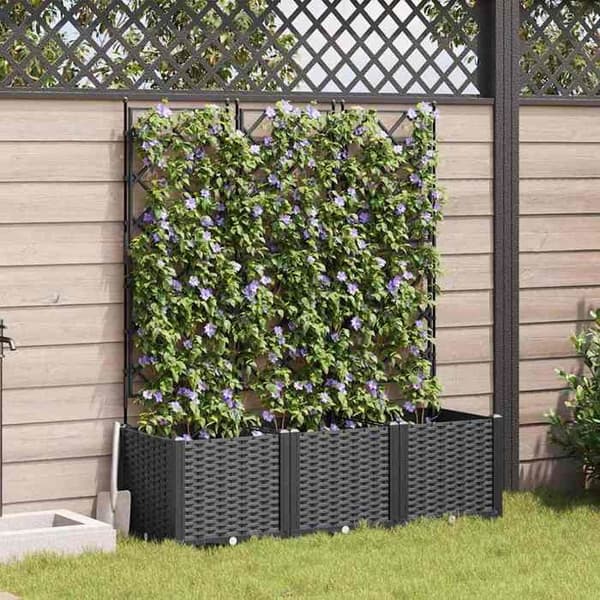 Maison Exclusive - Havekrukke 3 stk Sort 120 x 40 x 143 cm PP