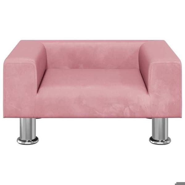 Maison Exclusive - Hundsäng rosa 50x40x26,5 cm sammet rosa