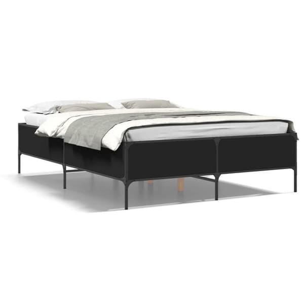 Maison Exclusive - Sengestel uden madras sort 120x190 cm