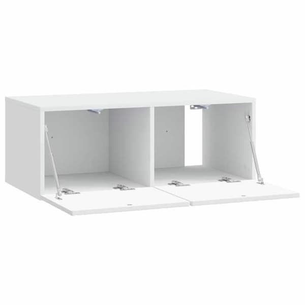 Maison Exclusive - Väggmonterad TV-möbel 59,5 x 31 cm Vit Ingenjörsträ