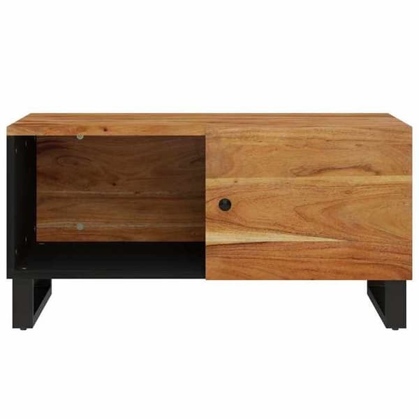 Maison Exclusive - Soffbord 80x50x40 cm i solid akaciaträ och ingenjörsträ