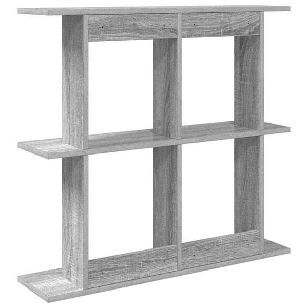 Maison Exclusive - Seinähylly Sonoma harmaa 80 x 20 x 75 cm Sonoma grå