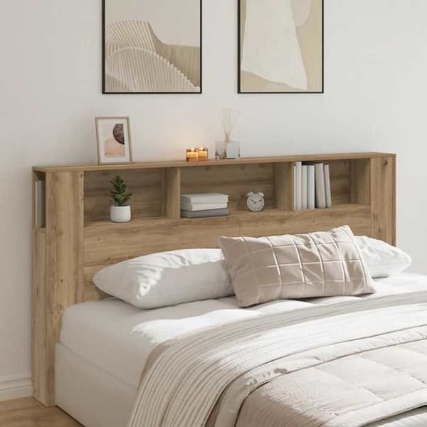 Maison Exclusive - Håndlavet egetræ senghovedgærde 200x18,5x102,5 cm