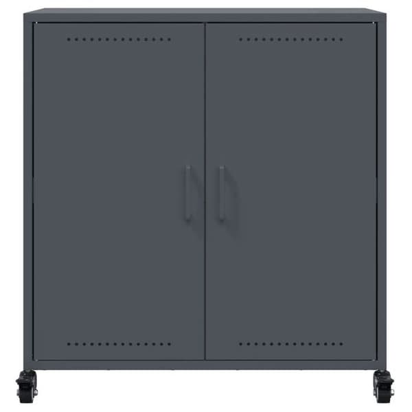 Maison Exclusive - Buffet antracit 68x39x72 cm stål