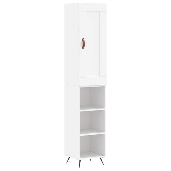 Maison Exclusive - Buffé hög Vit 34,5x34x180 cm Ingenjörsträ
