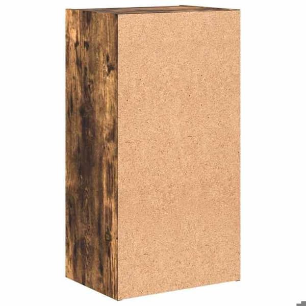 Maison Exclusive - Bibliotek ek rökig 40x30x77 cm ingenjörsträ