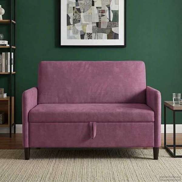 Maison Exclusive - Sofa med opbevaring Lilla 122 x 78 x 87 cm Polyester