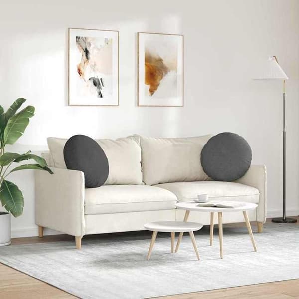 Sittkudde - EXKLUSIV HEM - Ø50 cm - Kordvelour - Polypropylenbas - Polyesterfyllning