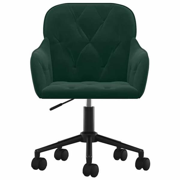 Maison Exclusive - Snurrande matstolar set om 2 Mörkgrön Sammet