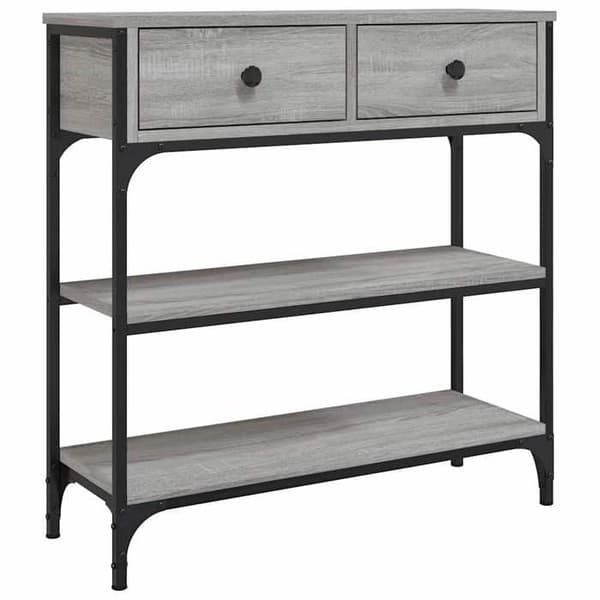 Maison Exclusive - Consolebord sonoma grå 72,5x25x75 cm ingeniørtræ