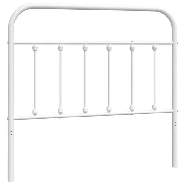 Maison Exclusive - Erstatnings hovedgærde metal hvid 100 cm