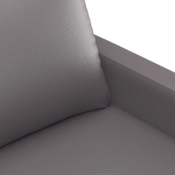 Maison Exclusive - 2-personers sofa Grå 140 cm Syntetisk læder