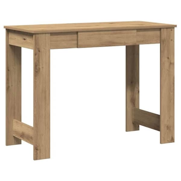 Maison Exclusive - Håndlavet egetræskontor 100x45x75 cm ingeniørtræ Ek