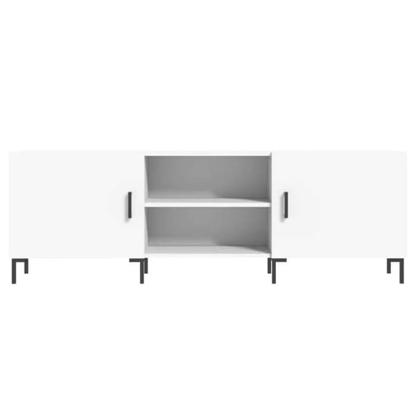 Maison Exclusive - TV-möbel vit 150x30x50 cm ingenjörsträ