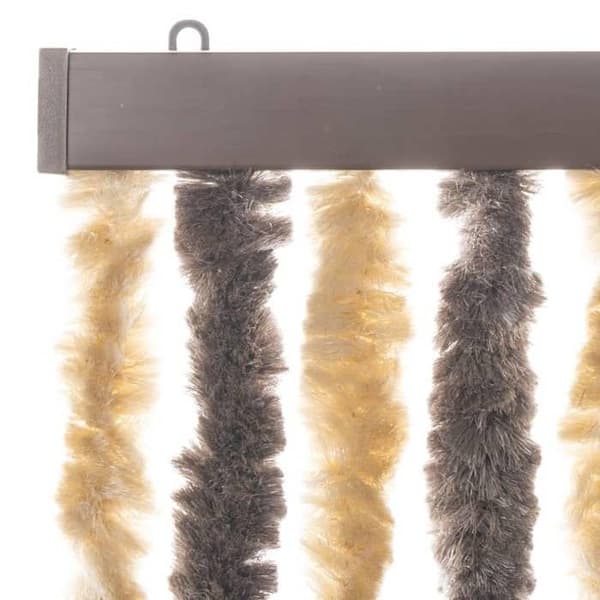 Fluegardin - EKSKLUSIV HUS - Chenille - Beige - 90x220 cm - Til dør