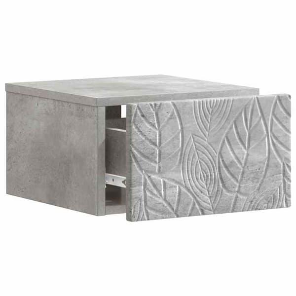 Maison Exclusive - Væghængt sidebord Grå beton 34,5 x 33 x 20 cm