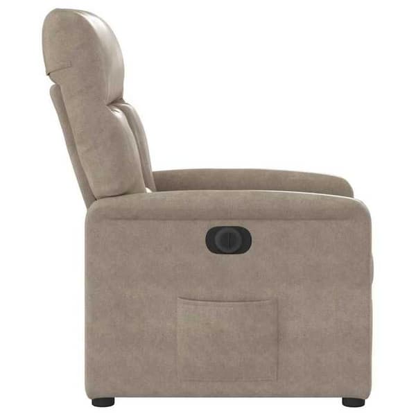 Maison Exclusive - Elektrisk vippe stol taupe mikrofiber stof