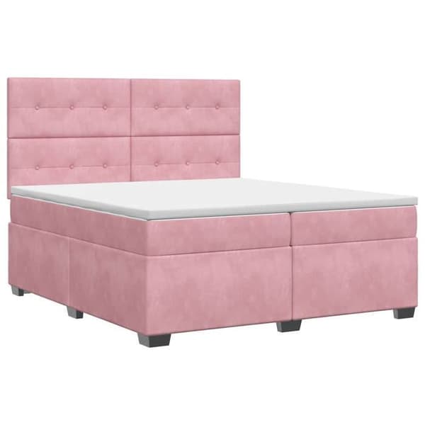 Maison Exclusive - Boxspring säng med Rose madrass 200 x 200 cm Sammet