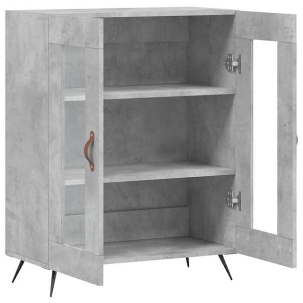 Maison Exclusive - Buffet grå beton 69,5x34x90 cm ingeniørtræ
