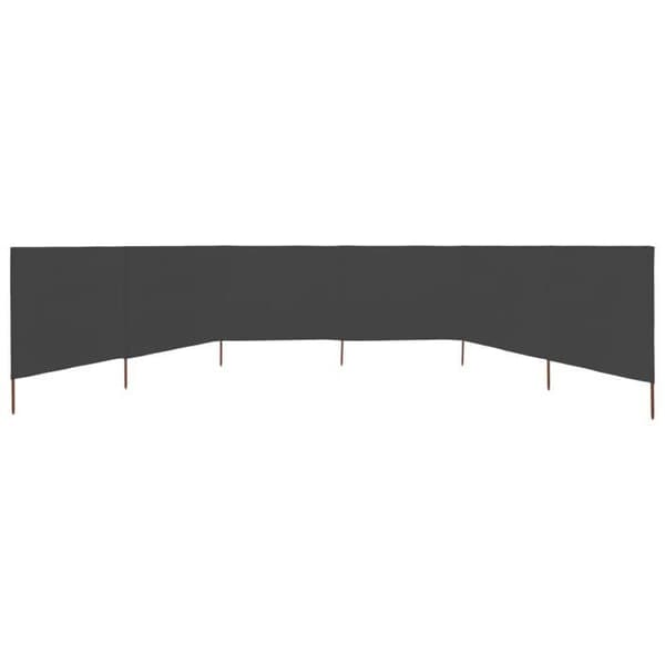Paravent - MAISON EXCLUSIVE - 6 paneler - Non-woven stof - 800 x 80 cm - Grå Grå