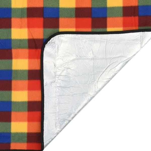 Maison Exclusive - Fällbar picknickfilt 200x200 cm i sammet