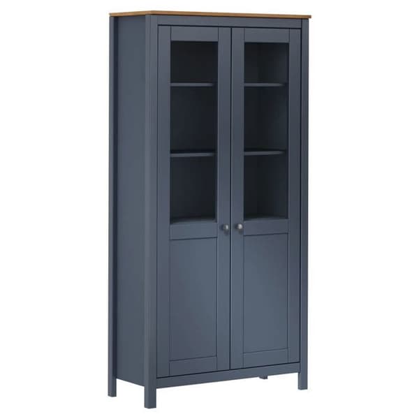 Maison Exclusive - Buffet Hill Grå 85x37x170,5 cm Solid fyrretræ Grå