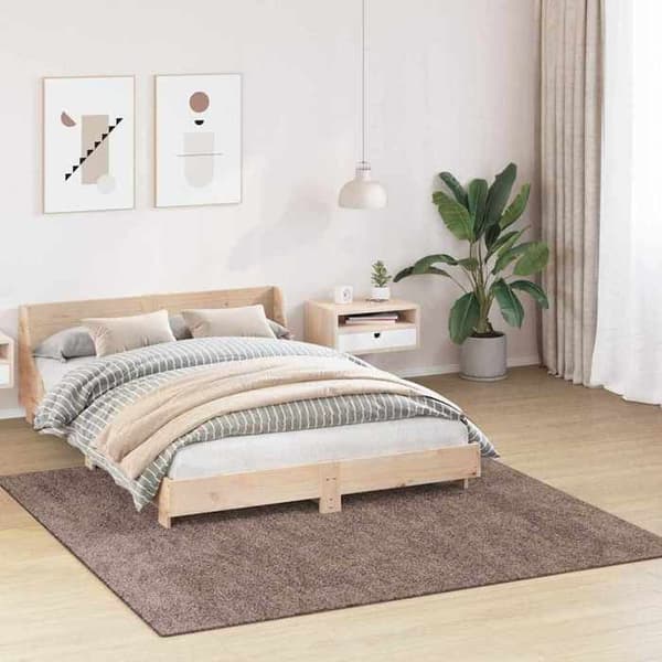Maison Exclusive - Antiskid Shaggy Matta Brun 200 x 200 cm PP