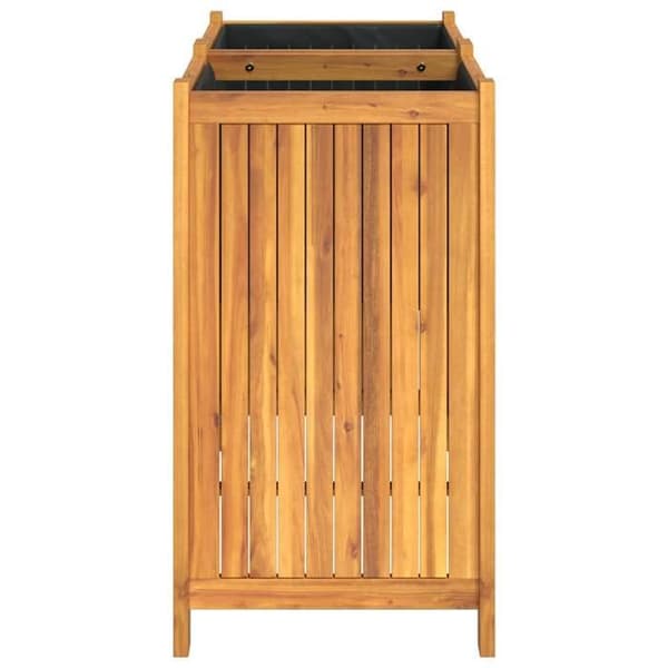 Maison Exclusive - Blomlåda med foder 84x42x75 cm massiv akaciaträ