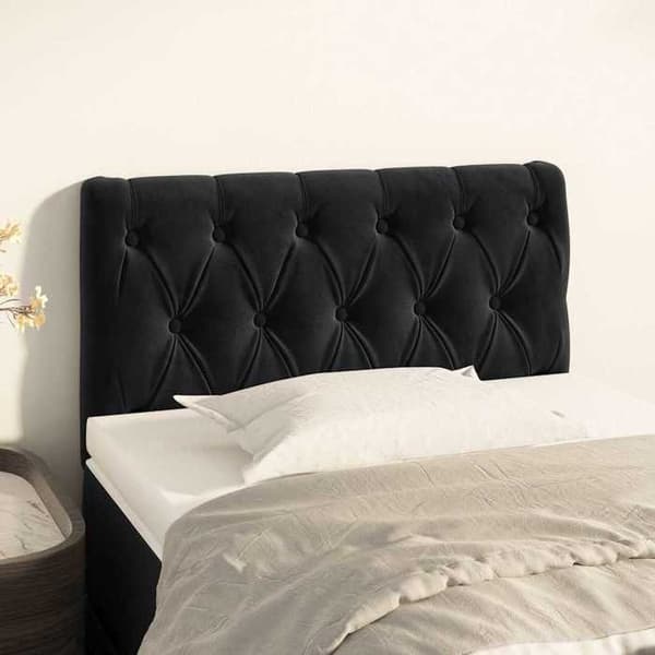 Maison Exclusive - Sort Hovedgærde 80x7x78/88 cm Velour