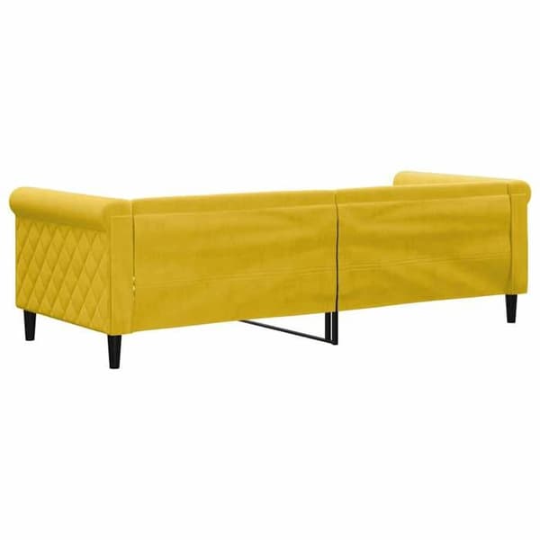 Maison Exclusive - Sängsoffa utan madrass gul 80x200 cm sammet gul