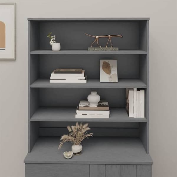 Maison Exclusive - Overflade til buffet HAMAR Mørkegrå 90x30x100 cm Fyrretræ Mörkgrå
