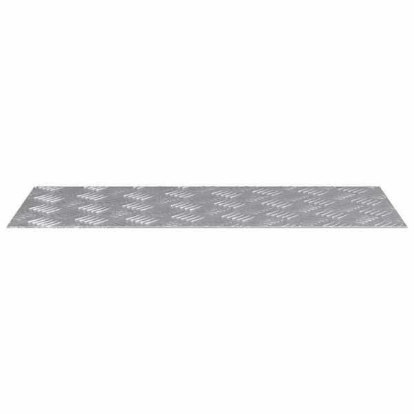 Maison Exclusive - Nez de marche 4 pc 70 x 30 cm Silver Aluminium Rektangulär