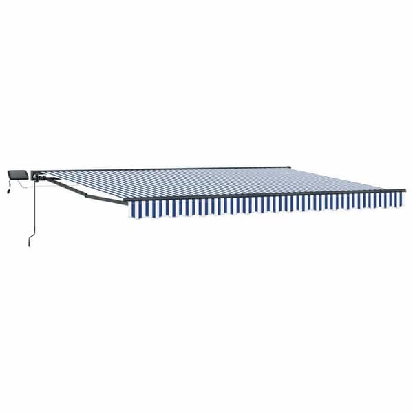 Maison Exclusive - Manuell rullgardinsram med LED-lampor