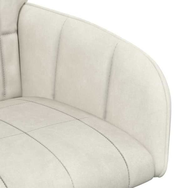 Maison Exclusive - Matstolar 4 st Sammet Kräm 56.5 x 50 x 85 cm